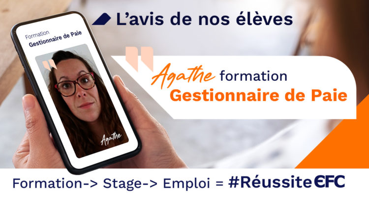 La formation gestionnaire de paie d'Agathe